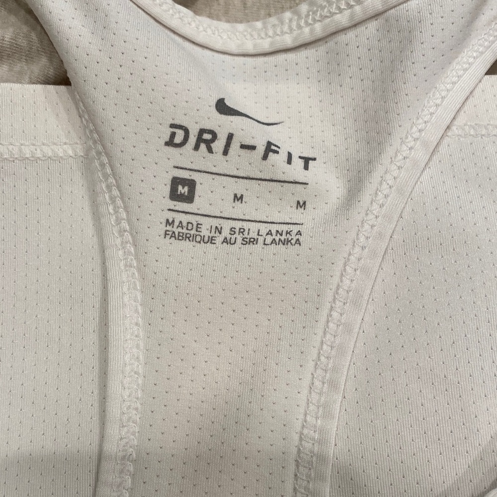**SOLD** Nike Cream Dri-Fit Razor Back Tank Top - Picture 2 of 5